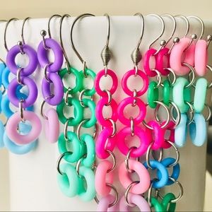 Jelly O-Rings Fun & Flirty Dangle Earrings | Choose Your Design